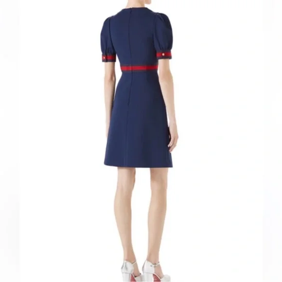 NWT Gucci Jersey V Neck Dress Style #501488 Size XS - Picture 4 of 9